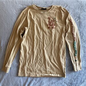 New Era Tan Long Sleeve Tee